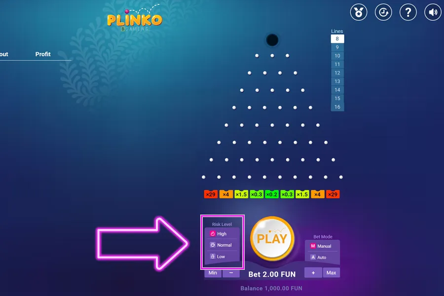 Plinko мобильная версия — игра на телефоне